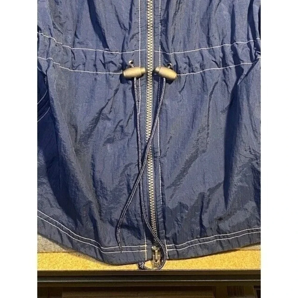 REEBOK VINTAGE Zip Up WINDBREAKER‎ Jacket Men's LARGE BLUE